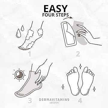 Dermavitamins Advanced Foot Mask Bag - Repairs Dry Feet (Peeling Treatment)