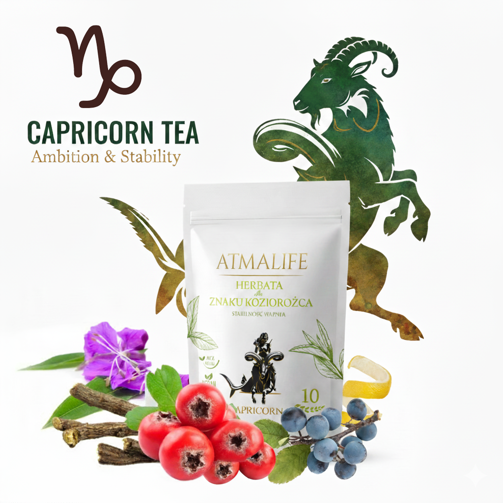 Capricorn Herbal Tea Blend - Hawthorn, Blackthorn & Licorice | ECOLEDA
