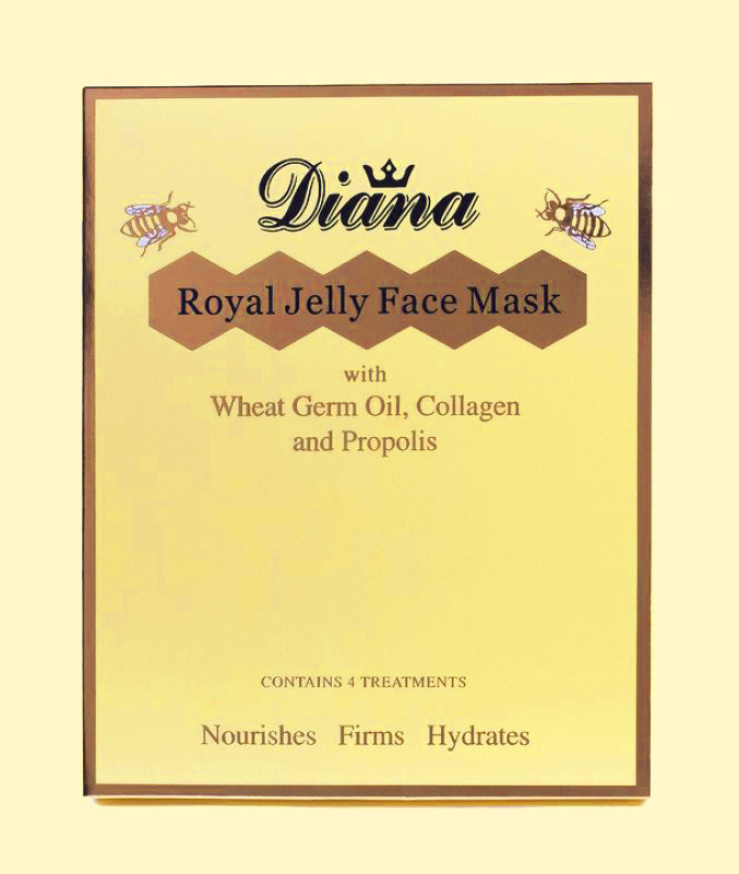 Diana Royal Jelly face mask - collagen face mask with gold - (4 Treatments)